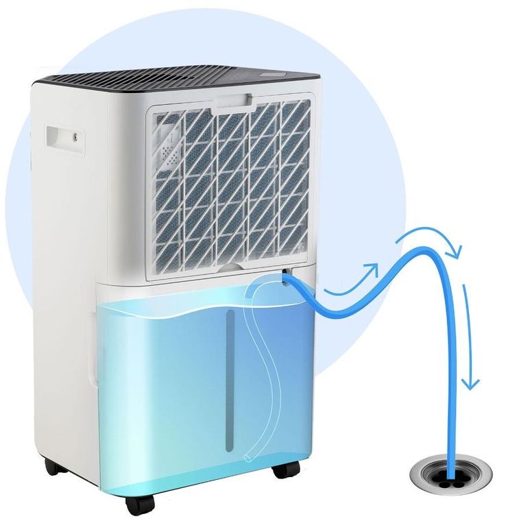 Berdsen, osuszacz powietrza kompresorowy, pochłaniacz wilgoci, 20l/24h, higrostat, biały, BD-532