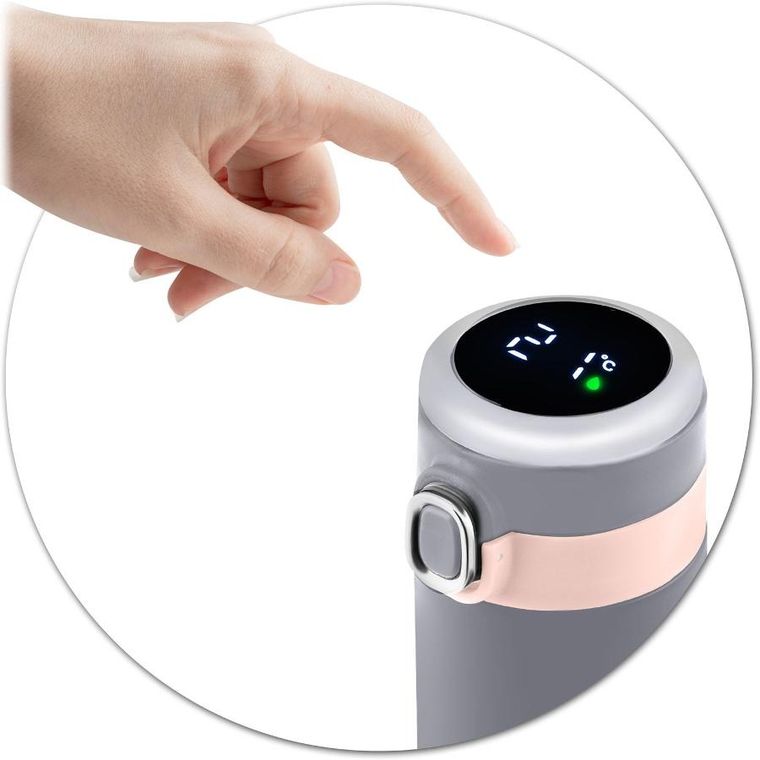 Berdsen, termos próżniowy, szary, 450 ml