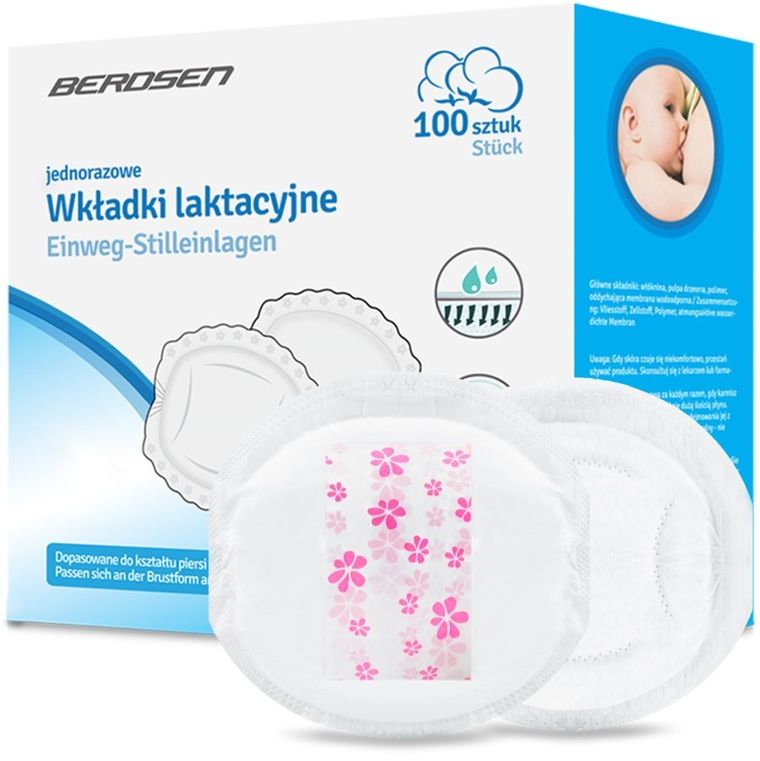 Berdsen, wkładki laktacyjne ultra chłonne, 100 szt.
