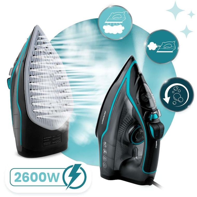 Berdsen, żelazko parowe, ceramiczna powłoka, praca w pionie, 2600W, BD-331