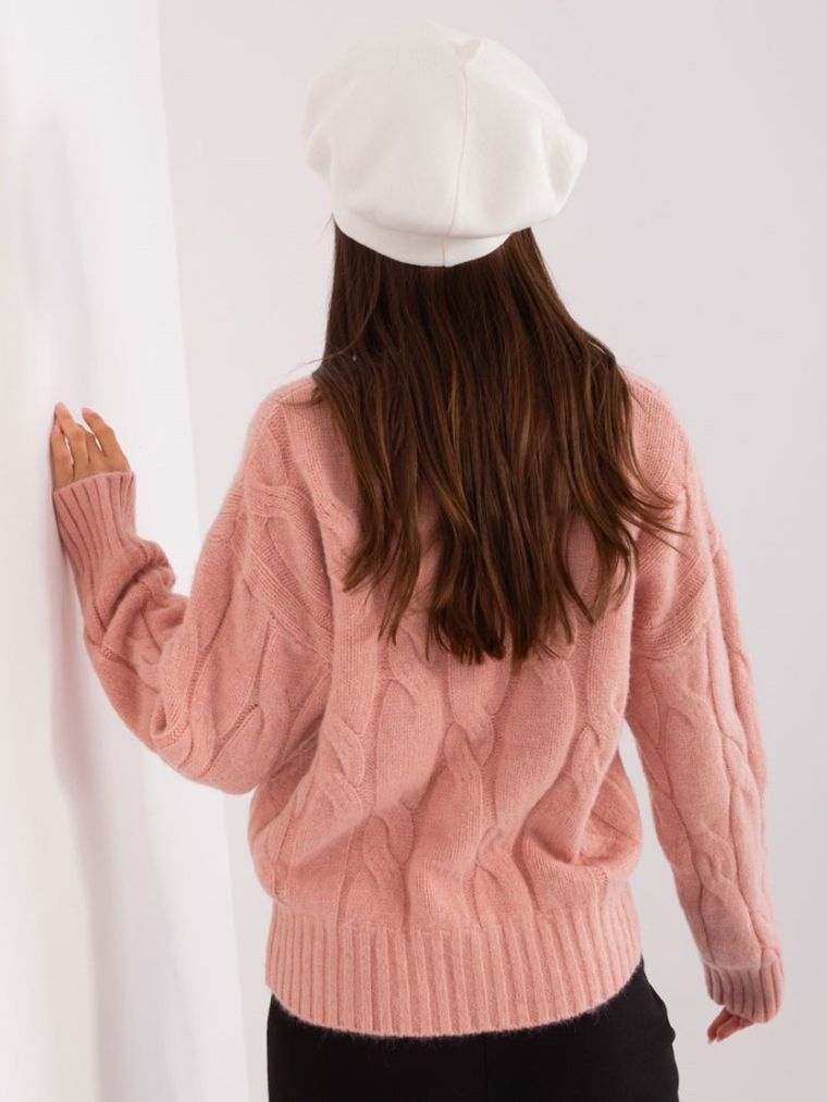 Beret damski, ecru, Italy Moda