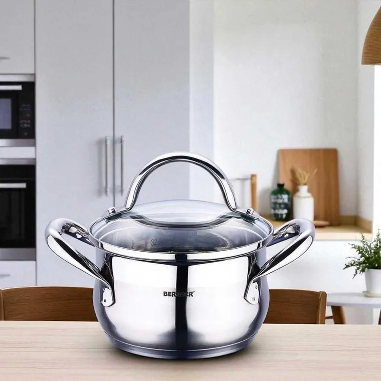 Bergner, Gourmet Line, garnek stalowy, 1,7l