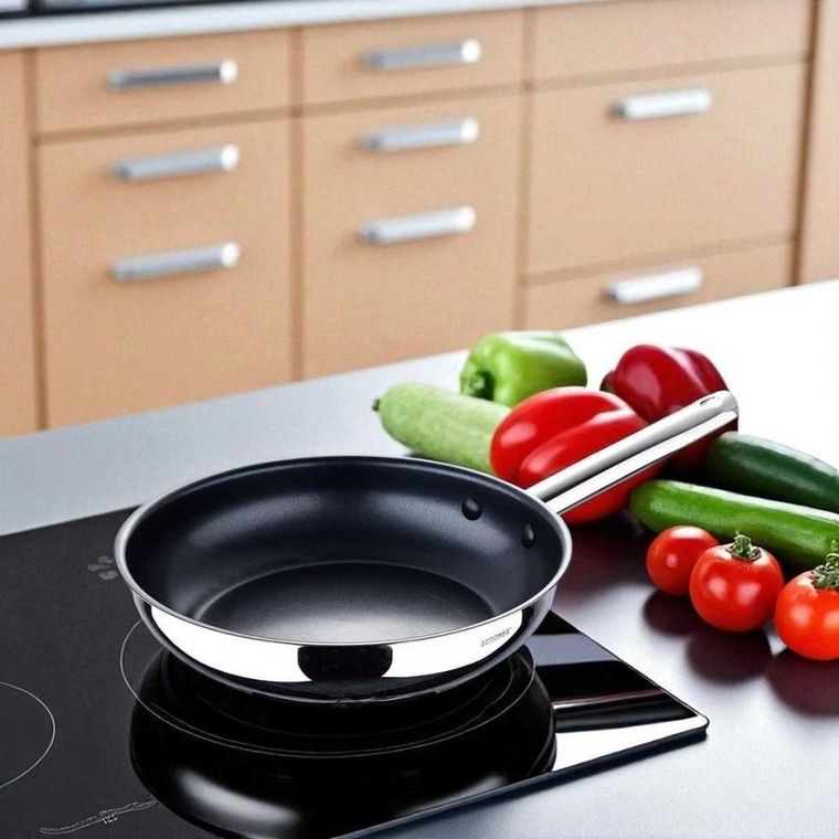 Bergner, Gourmet Line, patelnia stalowa, xylan, 24 cm