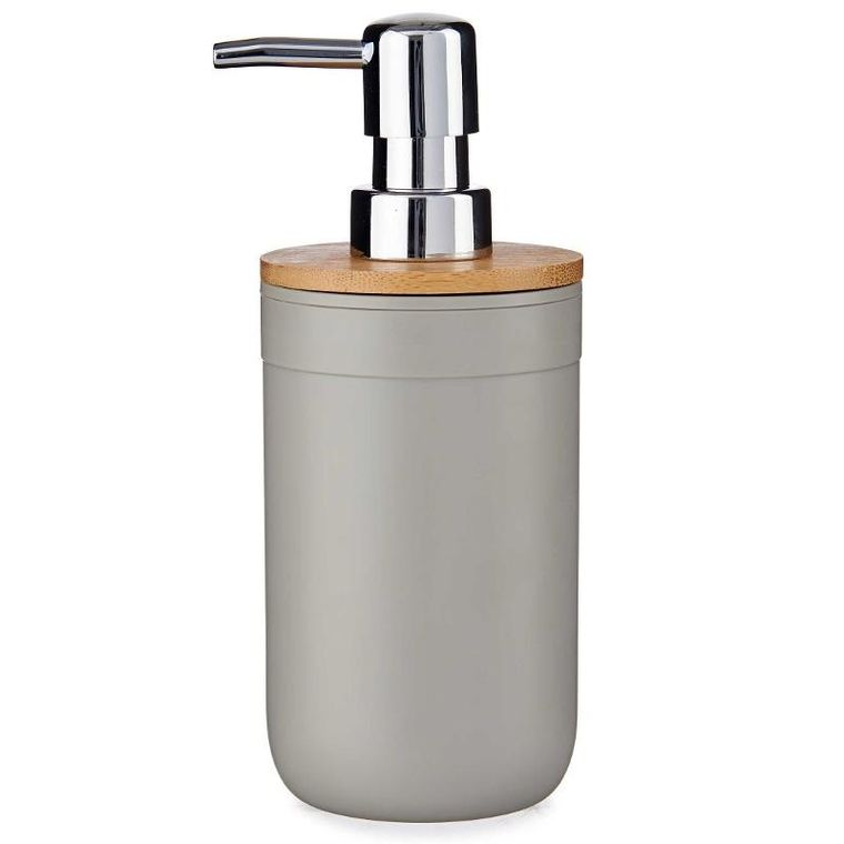 Berilo, Clean, dozownik na mydło z bambusową pokrywą, 350 ml