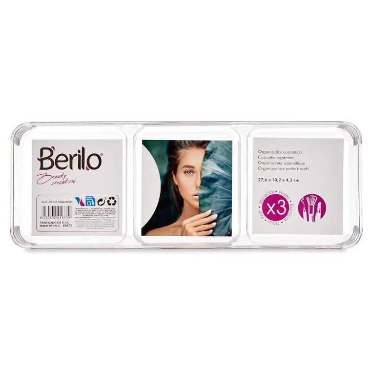 Berilo, Smart, organizer na pędzle i kosmetyki, 27,6-10,2-4,3 cm