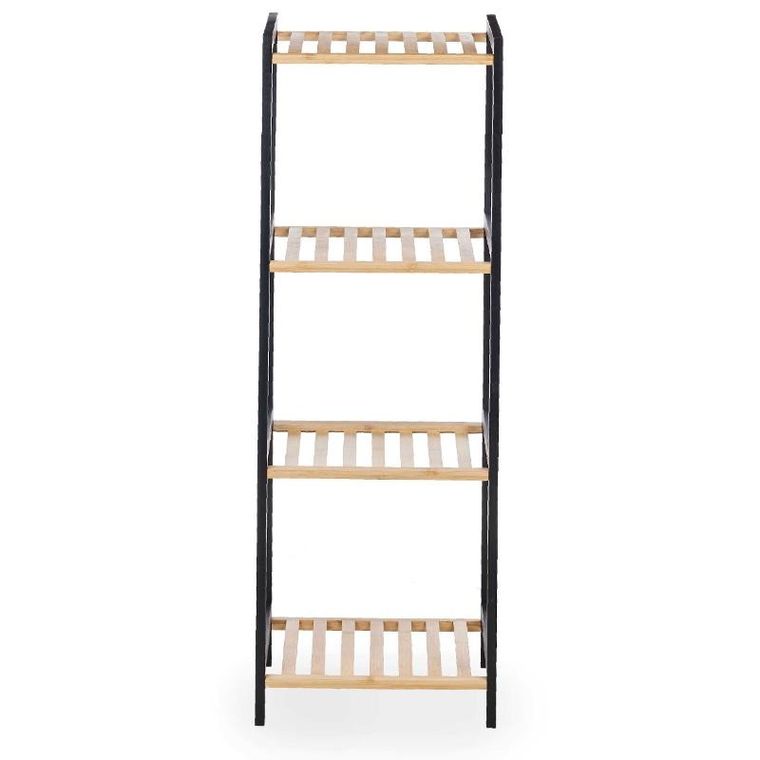 Berilo, Square, wąski regał bambusowy, 35-30-100 cm