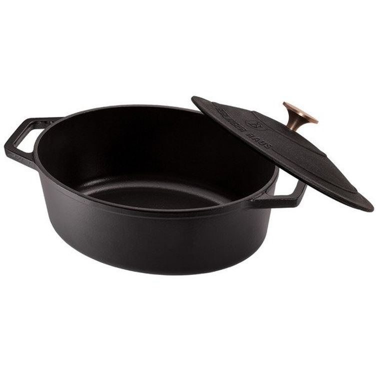 Berlinger Haus, Black Rose, garnek żeliwny, owalny, 4.6l