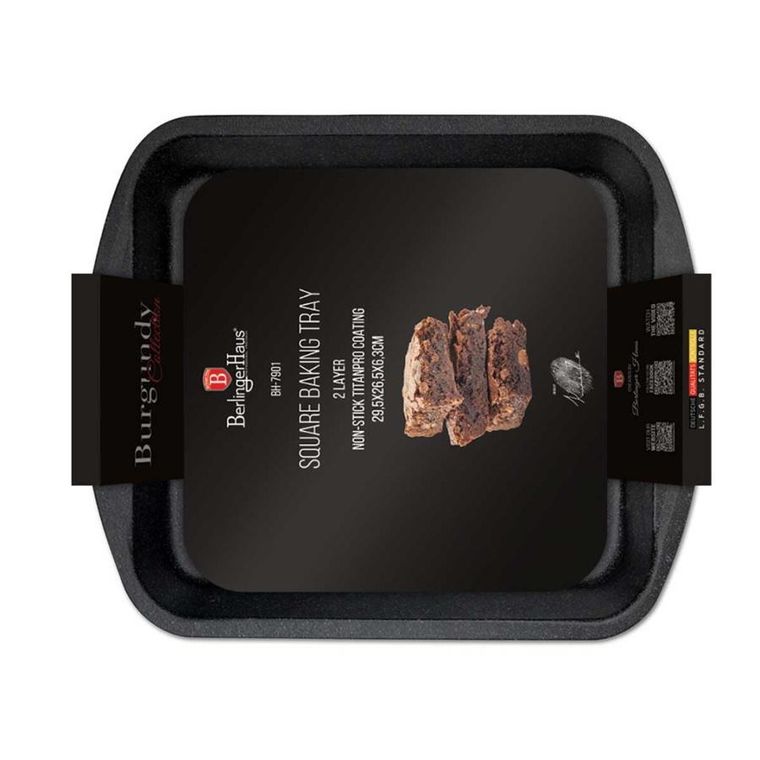 Berlinger Haus, brytfanna, forma, burgundy, 29,5-26,5 cm