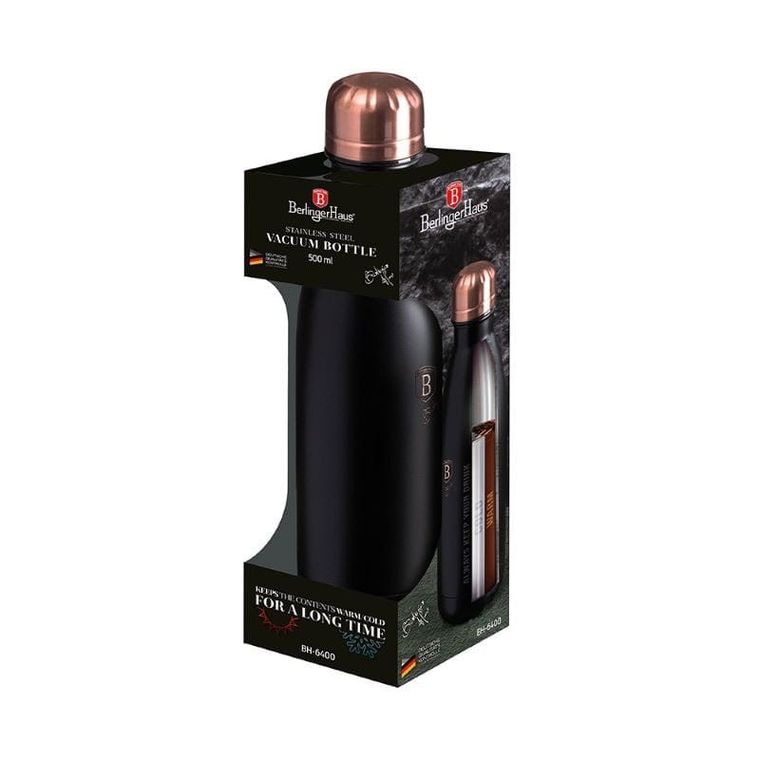 Berlinger Haus, butelka termiczna, 500 ml, Metallic Line, Black Rose