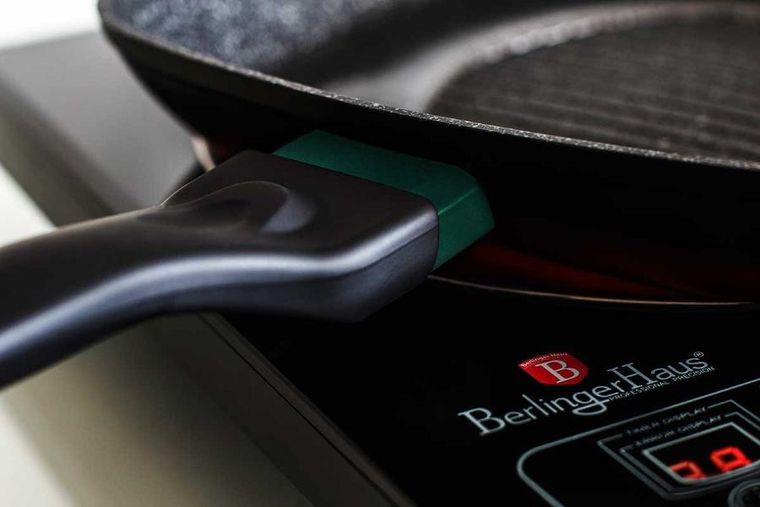 Berlinger Haus, Color Changing, zestaw: garnki granitowe z pokrywą + patelnie + akcesoria, 15 elementów