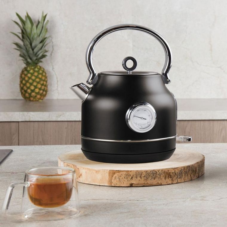 Berlinger Haus, Matte Black, czajnik elektryczny z termometrem, 1,7l, BH-9640