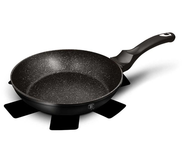 Berlinger Haus, patelnia granitowa, Black Silver, 24 cm