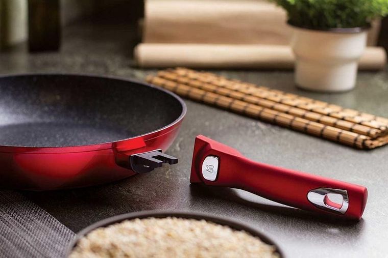 Berlinger Haus, patelnia granitowa, Burgundy, 28 cm