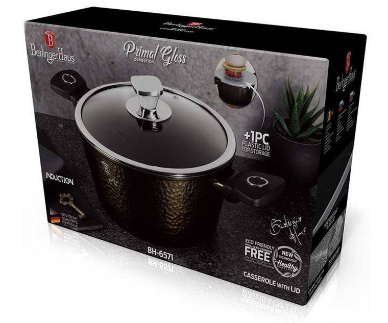 Berlinger Haus, Primal Gloss, garnek z pokrywką, 6.1l