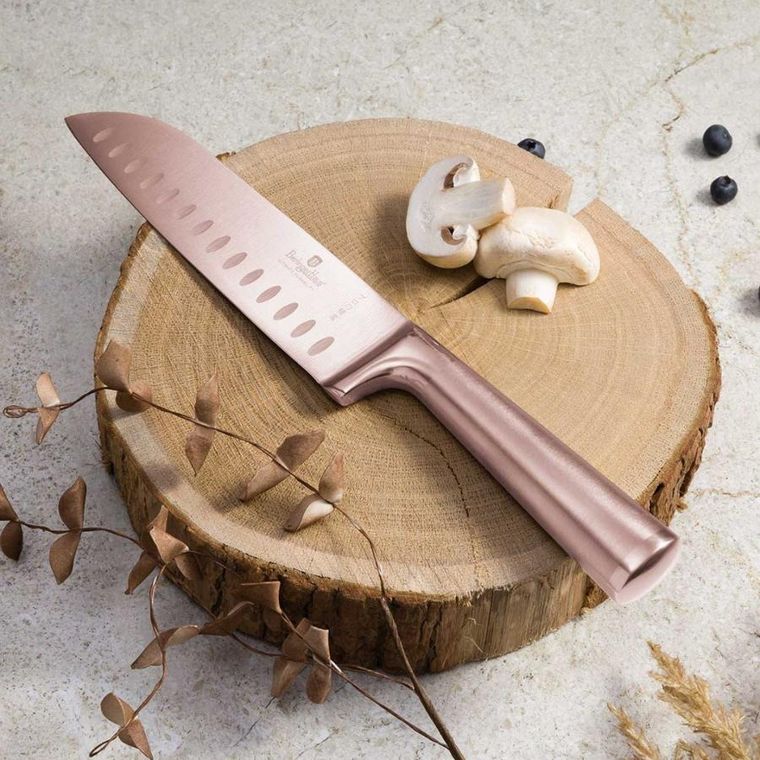 Berlinger Haus, Rose Gold, stalowy nóż santoku, 17,5 cm, BH-2935