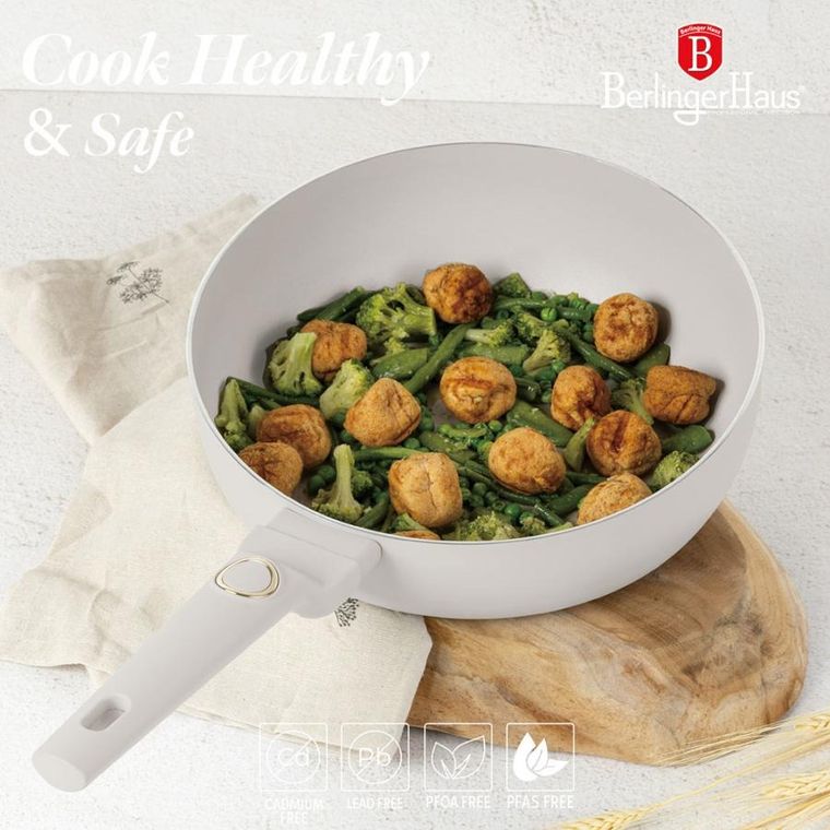 Berlinger Haus, Sahara, Flip, wok patelnia tytanowa, 26 cm