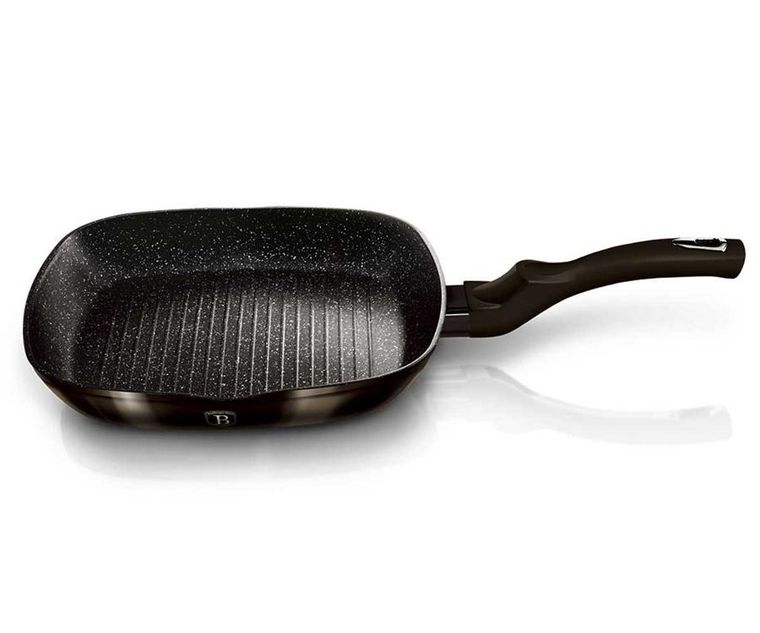 Berlinger Haus, Shiny Black, patelnia grillowa, 28 cm