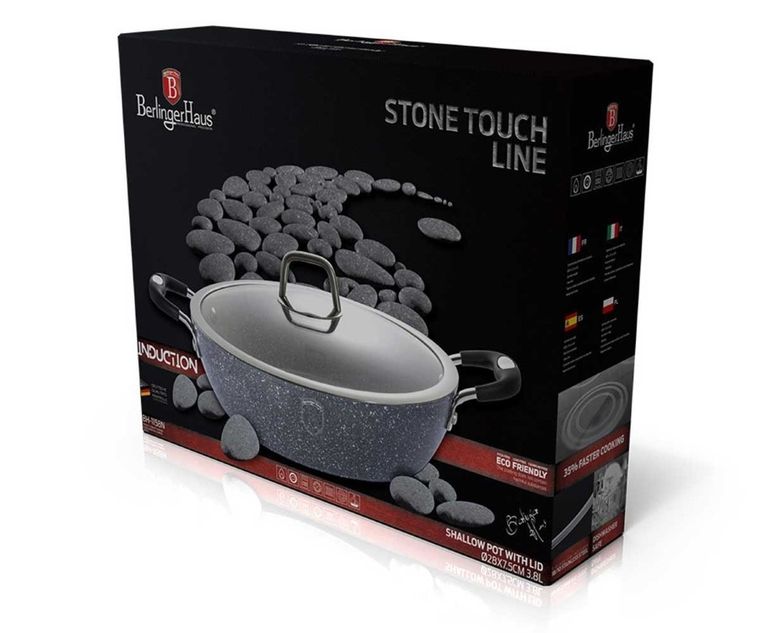 Berlinger Haus, Stone Touch, garnek granitowy, 3.8l