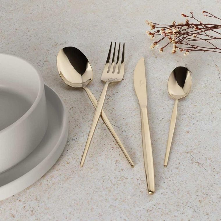 Berlinger Haus, sztućce, połysk champagne, 24 elementy