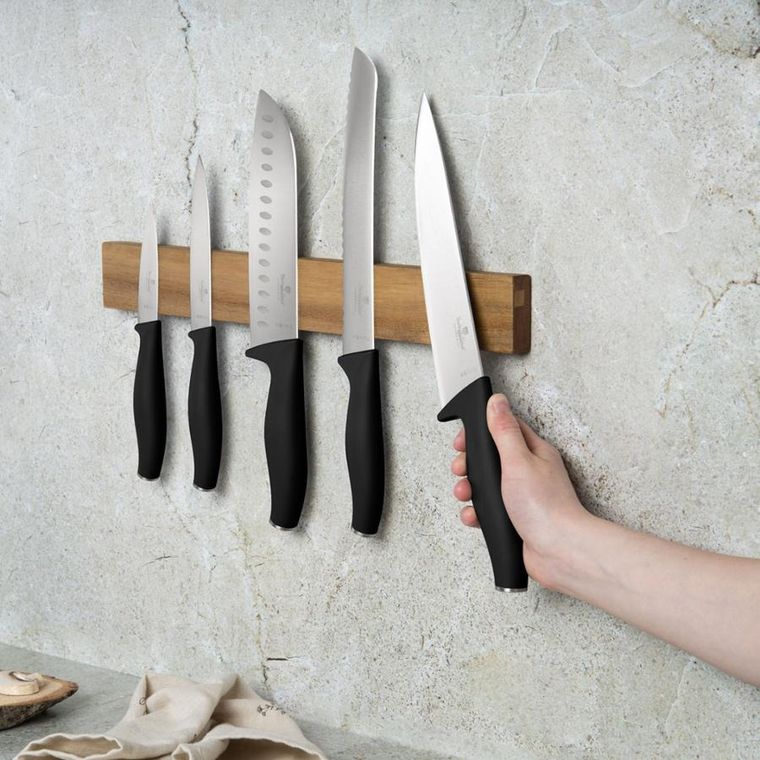 Berlinger Haus, zestaw noży kuchennych z listwą, matte black, 5 szt.