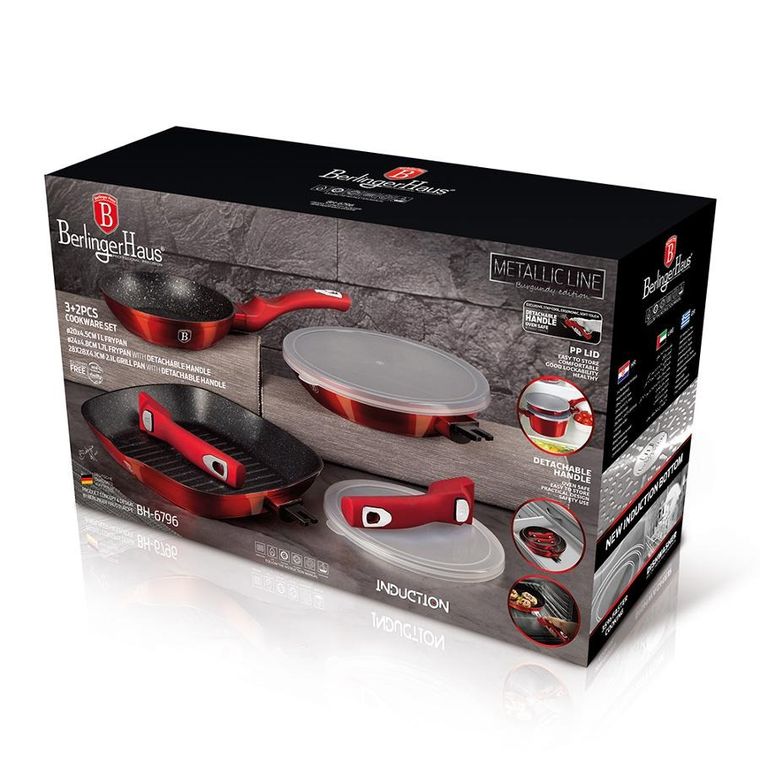 Berlinger Haus, zestaw patelni, 3 szt.
