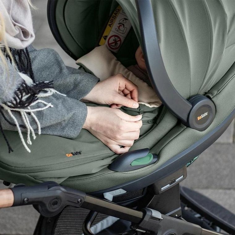 BeSafe, osłona na fotelik przed wiatrem, zielona