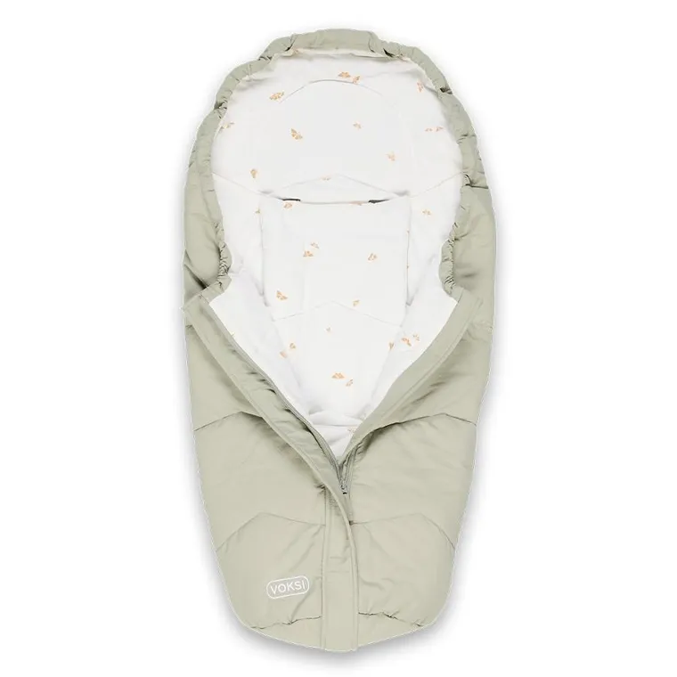 BeSafe Voksi, Move Light, śpiworek do fotelika i wózka, zielony