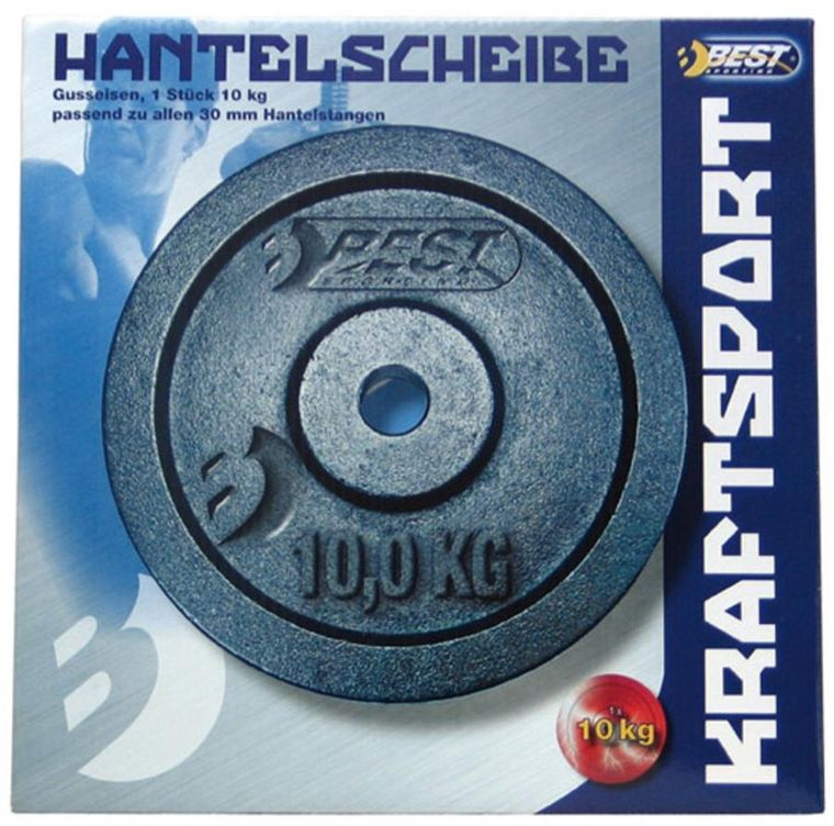Best Sporting, obciążenie żeliwne, czarne, 10 kg