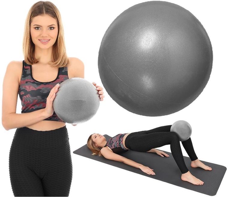 Best Sporting, piłka fitness, antracytowa, 23 cm