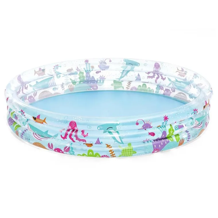 Bestway, basen dmuchany, okrągły, morski świat, 33-183 cm