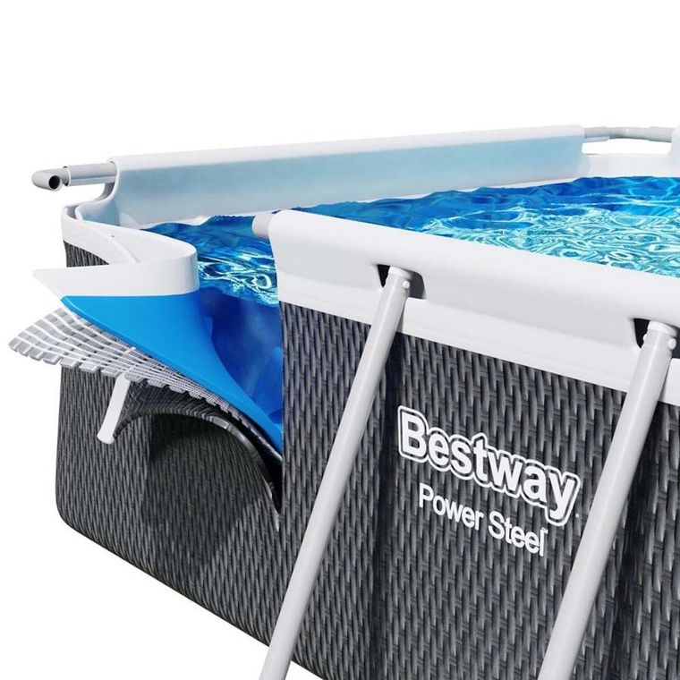 Bestway, basen ogrodowy stelażowy, 412-201-122 cm, zestaw 17w1