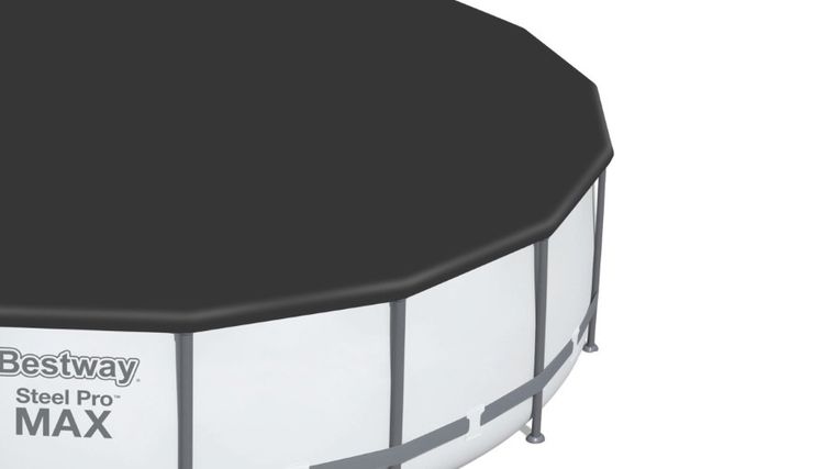 Bestway, basen stelażowy z pompą filtrującą i akcesoriami, okrągły, 107-457 cm, zestaw 18w1
