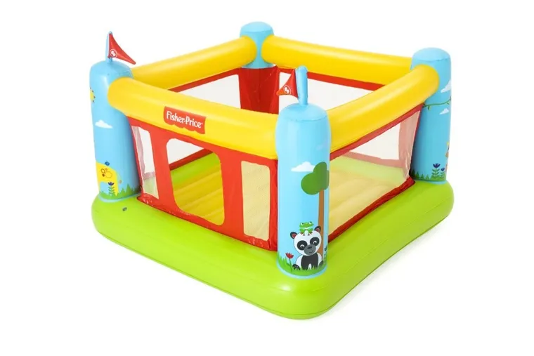 Bestway, Fisher-Price, dmuchany zamek, trampolina, 175-173-135 cm