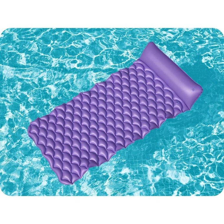 Bestway, Float'n'Roll, materac plażowy, fioletowy, 213-86 cm
