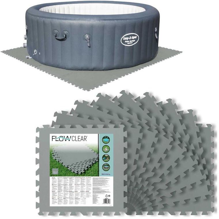 Bestway, mata piankowa pod basen, puzzle, 50-50 cm, 9 szt.