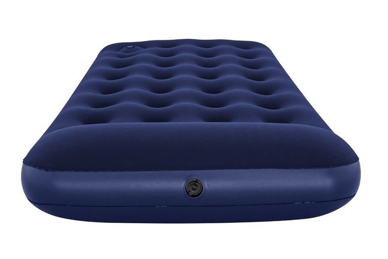 Bestway, materac welurowy z pompką nożną, 188-99-28 cm