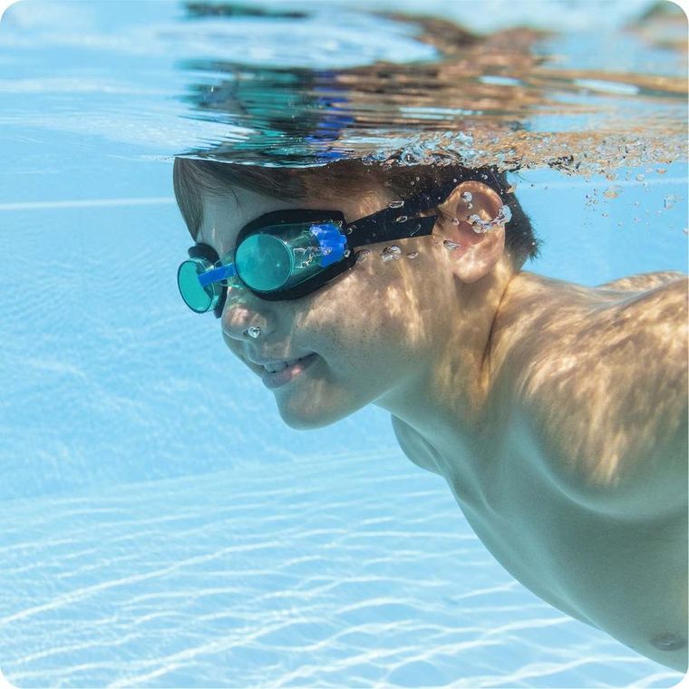 Bestway, okularki do pływania, dla dzieci niebieskie