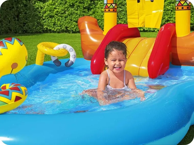 Bestway, plac zabaw dmuchany, Dziki Zachód, 264-188-140 cm