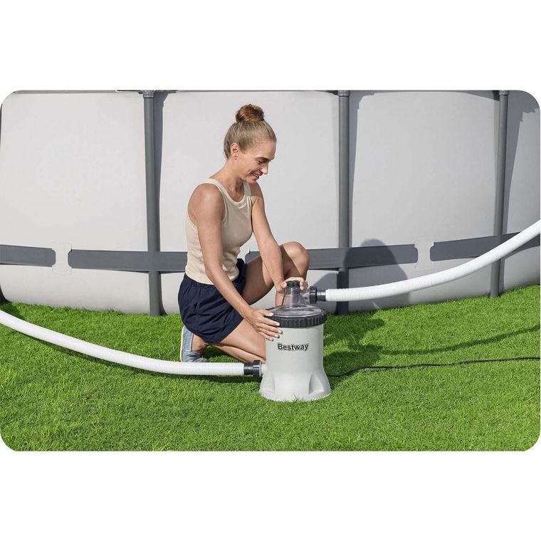 Bestway, pompa filtrująca do basenu, 5678 l/h + kulki filtrujące
