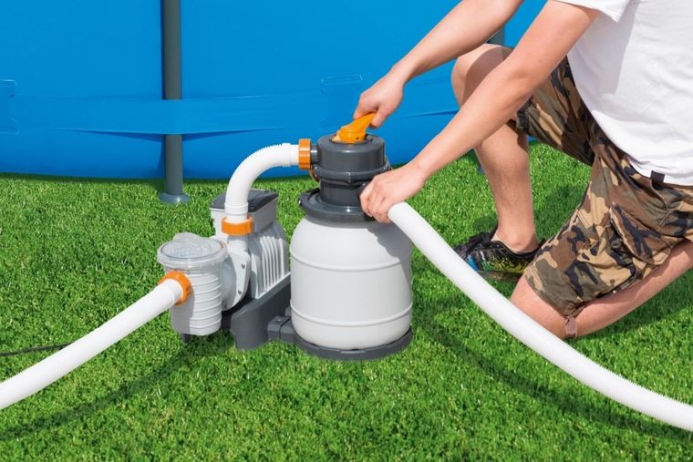 Bestway, pompa piaskowa, 6056 l/h + piasek, 25 kg, 58497