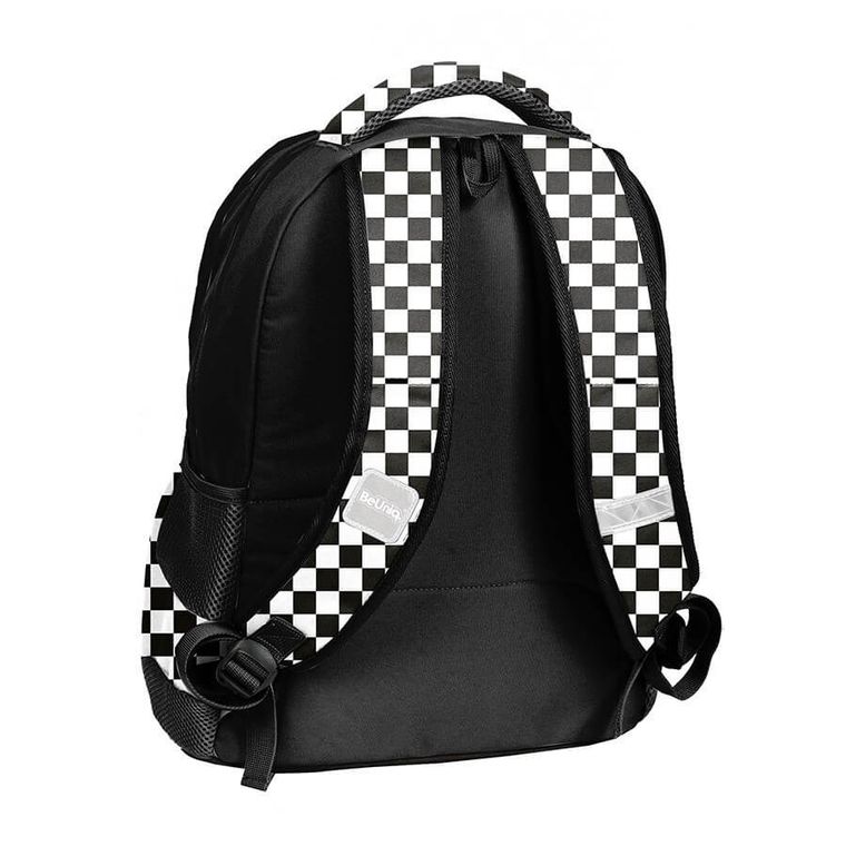 BeUniq, plecak szkolny, 2-komorowy, Szachownica