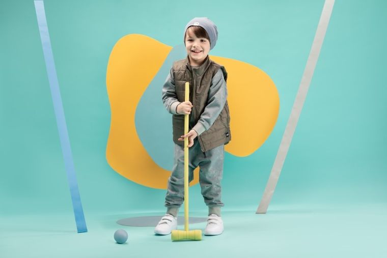 Bezrękawnik chłopięcy, khaki, Fun, Pinokio