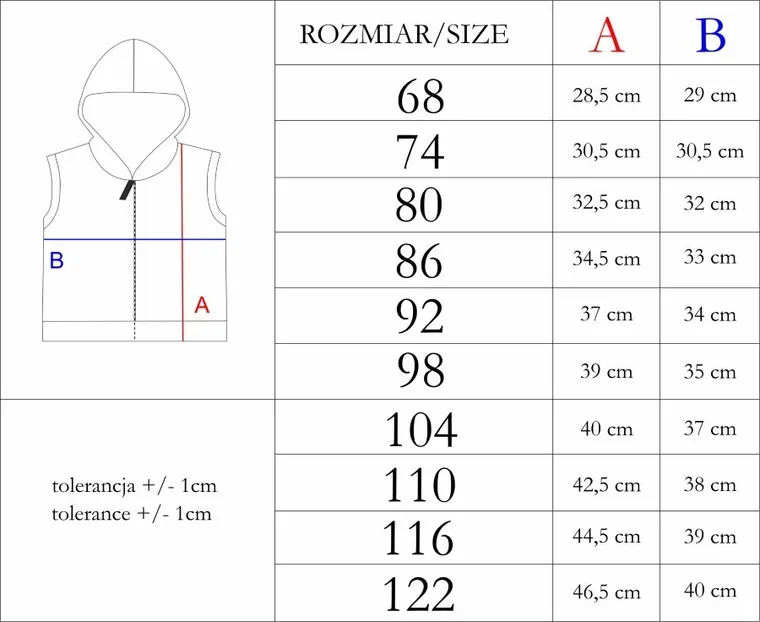 Bezrękawnik chłopięcy z kapturem, niebieski, Nicol