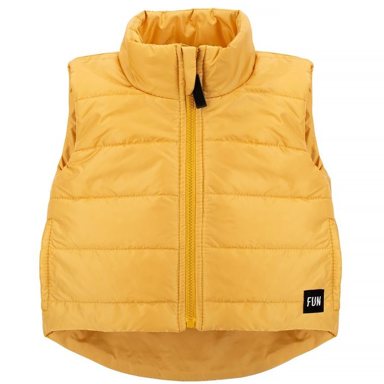 Bezrękawnik chłopięcy, żółty, Fun, Pinokio