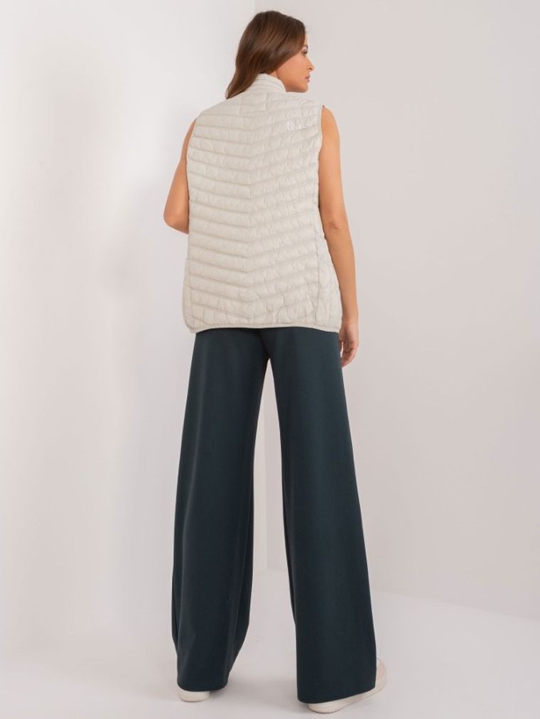 Bezrękawnik damski, beżowy, Sublevel