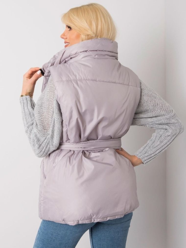 Bezrękawnik damski, szary, Ex Moda