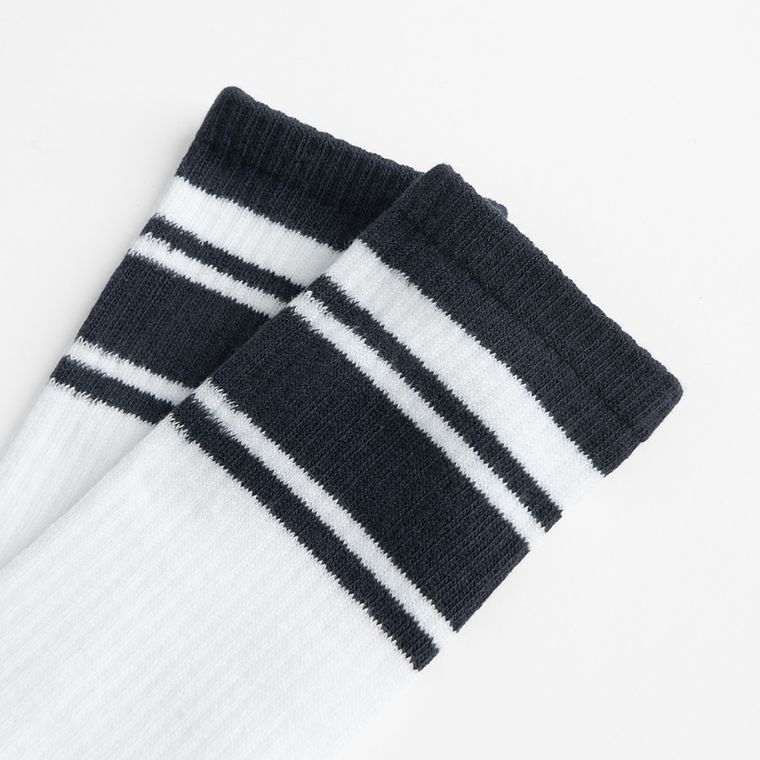 Białe wysokie skarpetki unisex NOWEAR