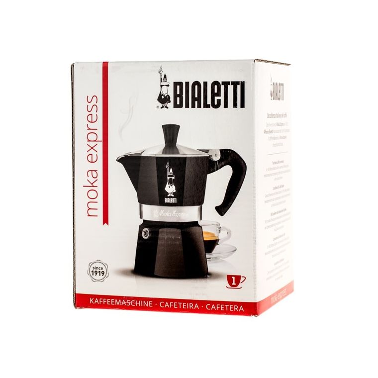 Bialetti, kawiarka Moka Express 1tz, czarna
