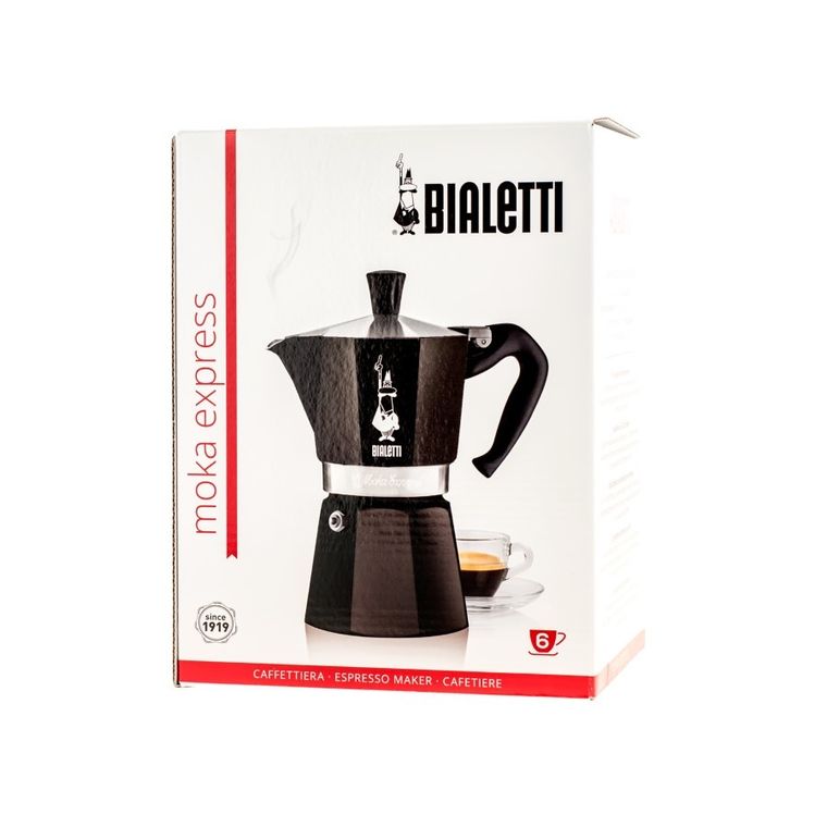 Bialetti, kawiarka Moka Express 6tz, czarna