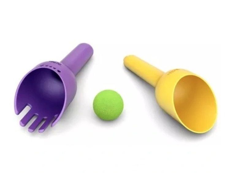 Bibio, łopatko-grabki, zabawka 3w1, fiolet